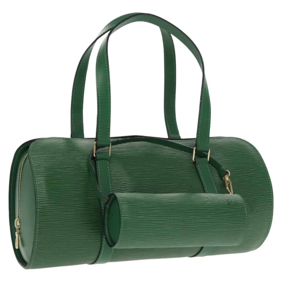 LOUIS VUITTON Epi Soufflot Hand Bag Green M52224 LV Auth 101350