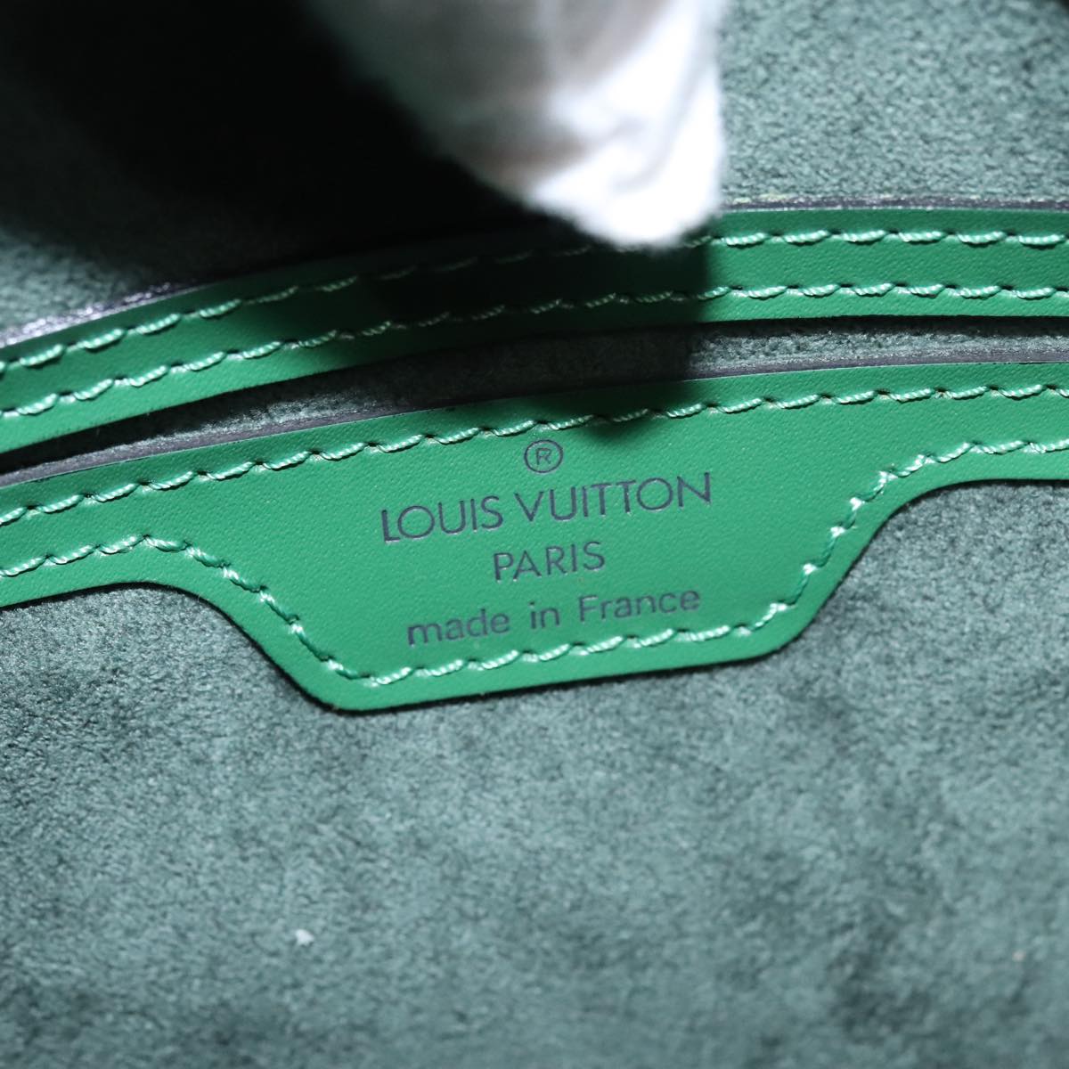 LOUIS VUITTON Epi Soufflot Hand Bag Green M52224 LV Auth 101350