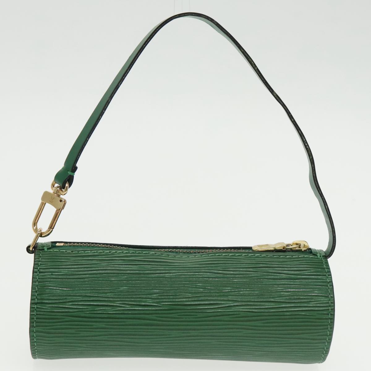 LOUIS VUITTON Epi Soufflot Hand Bag Green M52224 LV Auth 101350