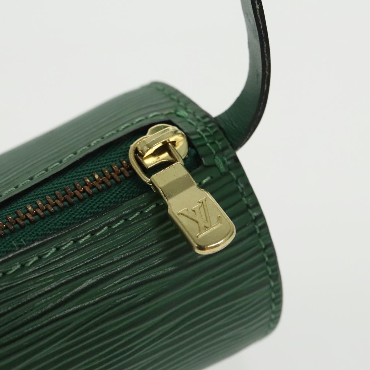 LOUIS VUITTON Epi Soufflot Hand Bag Green M52224 LV Auth 101350