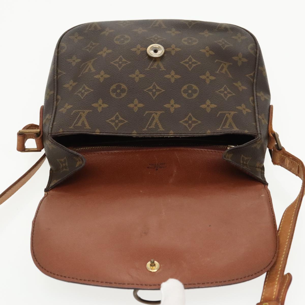 LOUIS VUITTON Monogram Saint Cloud GM Shoulder Bag M51242 LV Auth 101421