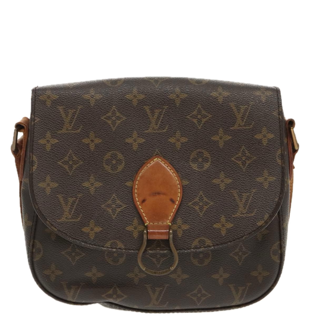 LOUIS VUITTON Monogram Saint Cloud GM Shoulder Bag M51242 LV Auth 101421