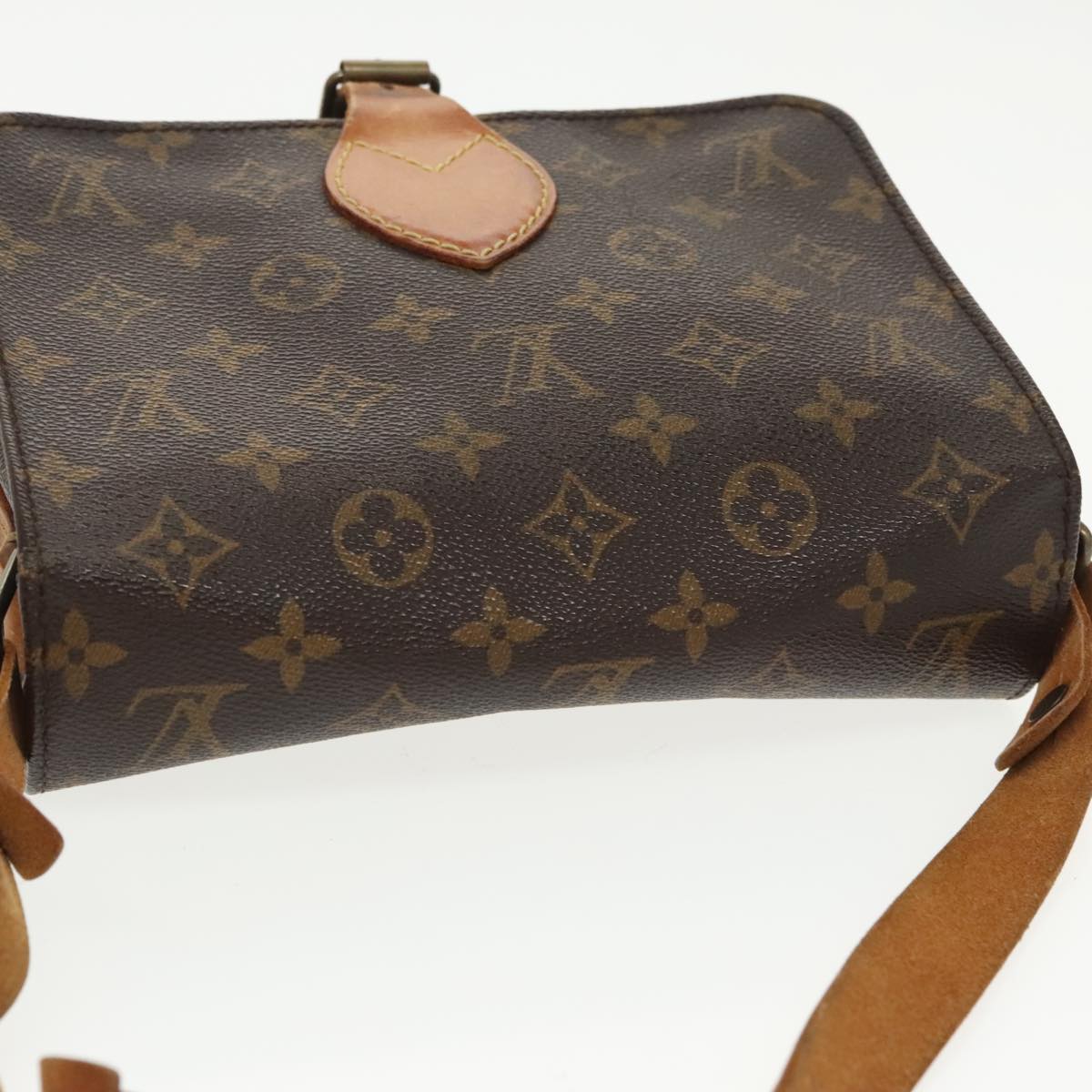 LOUIS VUITTON Monogram Cartouchiere MM Shoulder Bag M51253 LV Auth 101501