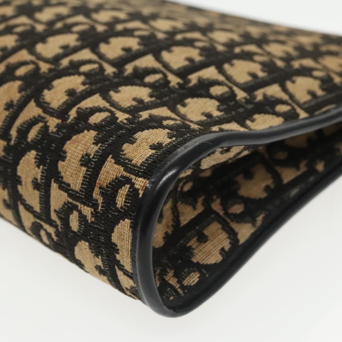 Christian Dior Trotter Canvas Shoulder Bag Navy Auth 101511