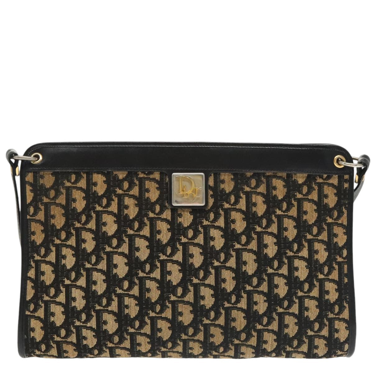 Christian Dior Trotter Canvas Shoulder Bag Navy Auth 101511