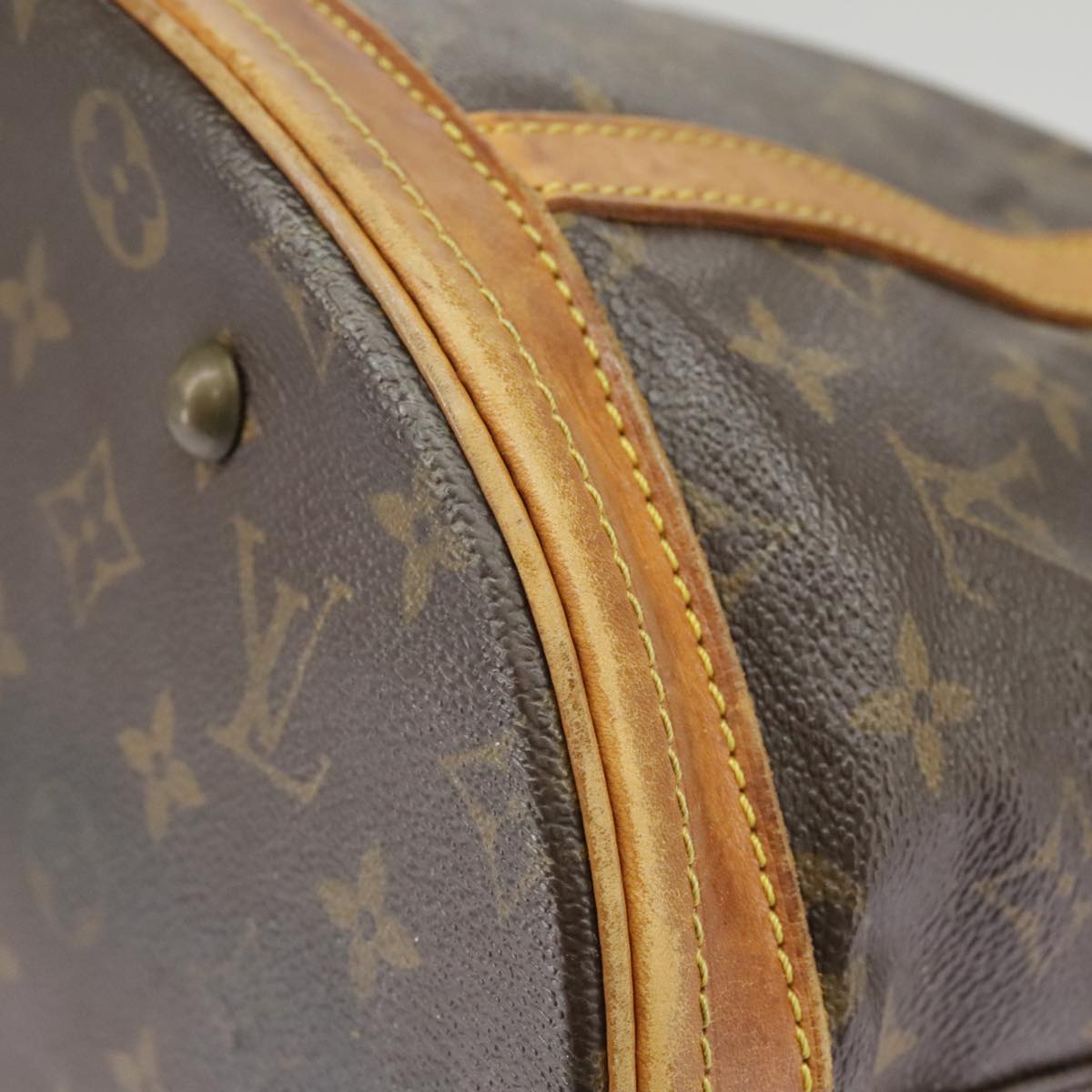 LOUIS VUITTON Monogram Bucket GM Shoulder Bag M42236 LV Auth 101527