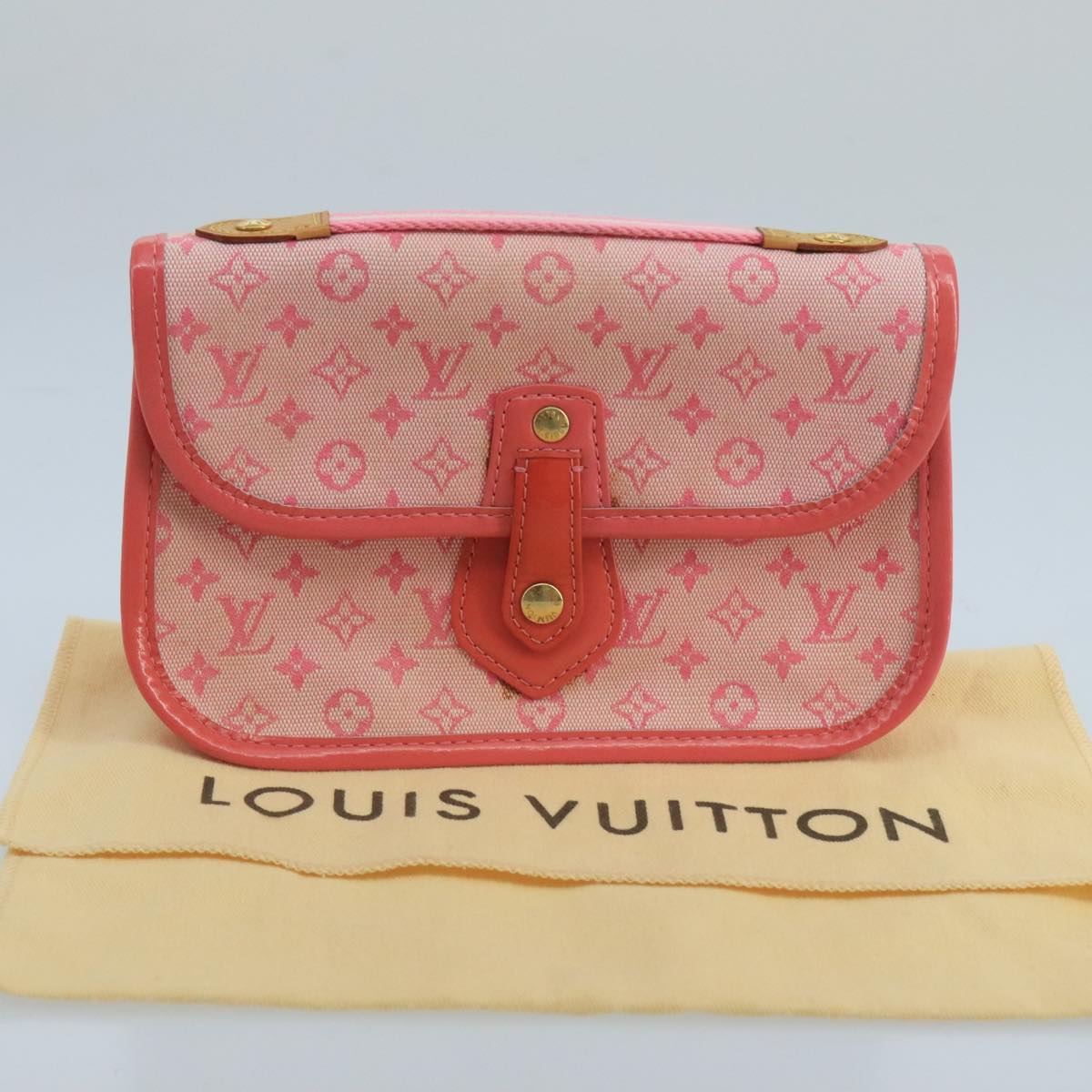 LOUIS VUITTON Monogram Mini Trousse Marie Kate Strawberry M92934 LV Auth 101544V