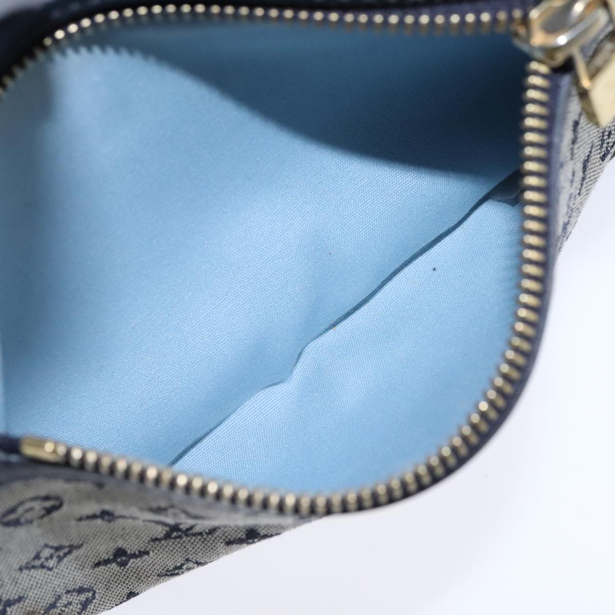 LOUIS VUITTON Monogram Mini Sac Catherine Hand Bag Navy M92325 LV Auth 101642