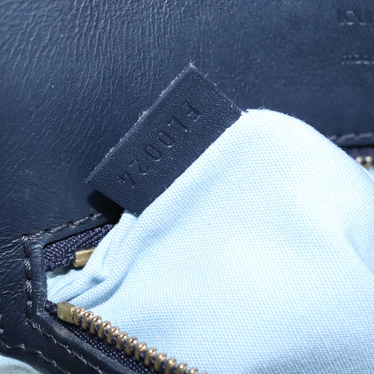 LOUIS VUITTON Monogram Mini Sac Catherine Hand Bag Navy M92325 LV Auth 101642
