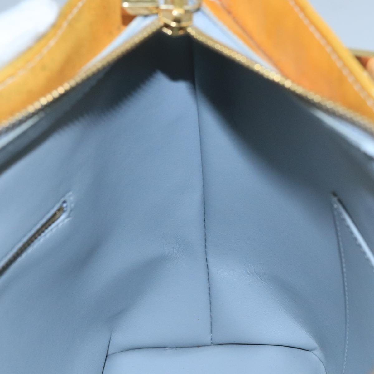 LOUIS VUITTON Monogram Vernis Houston Hand Bag Gris M91053 LV Auth 101664