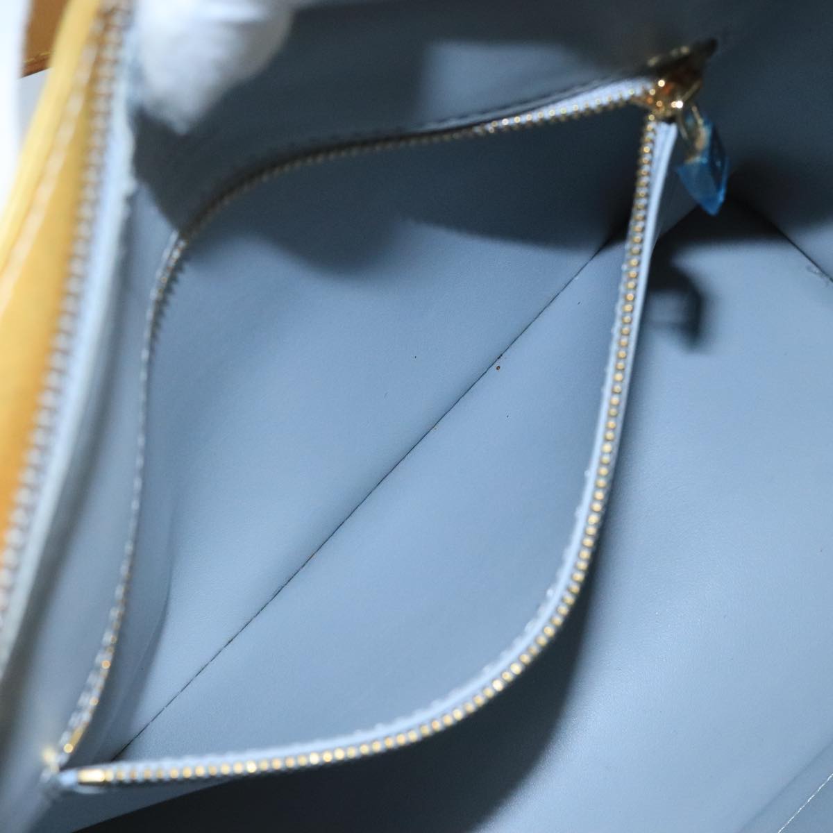 LOUIS VUITTON Monogram Vernis Houston Hand Bag Gris M91053 LV Auth 101664