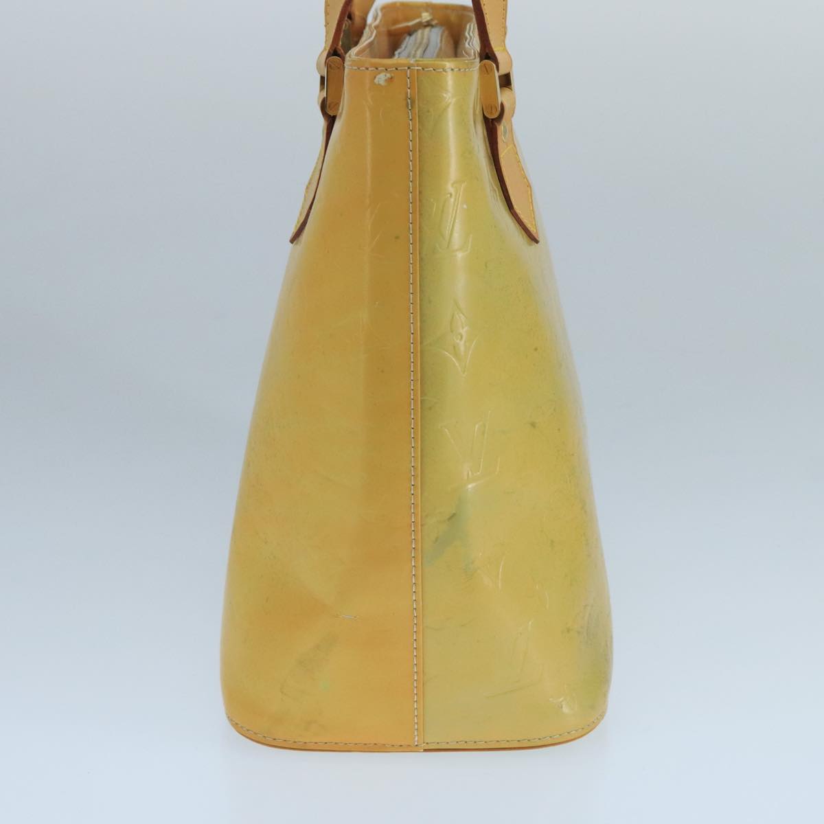 LOUIS VUITTON Monogram Vernis Houston Hand Bag Gris M91053 LV Auth 101664