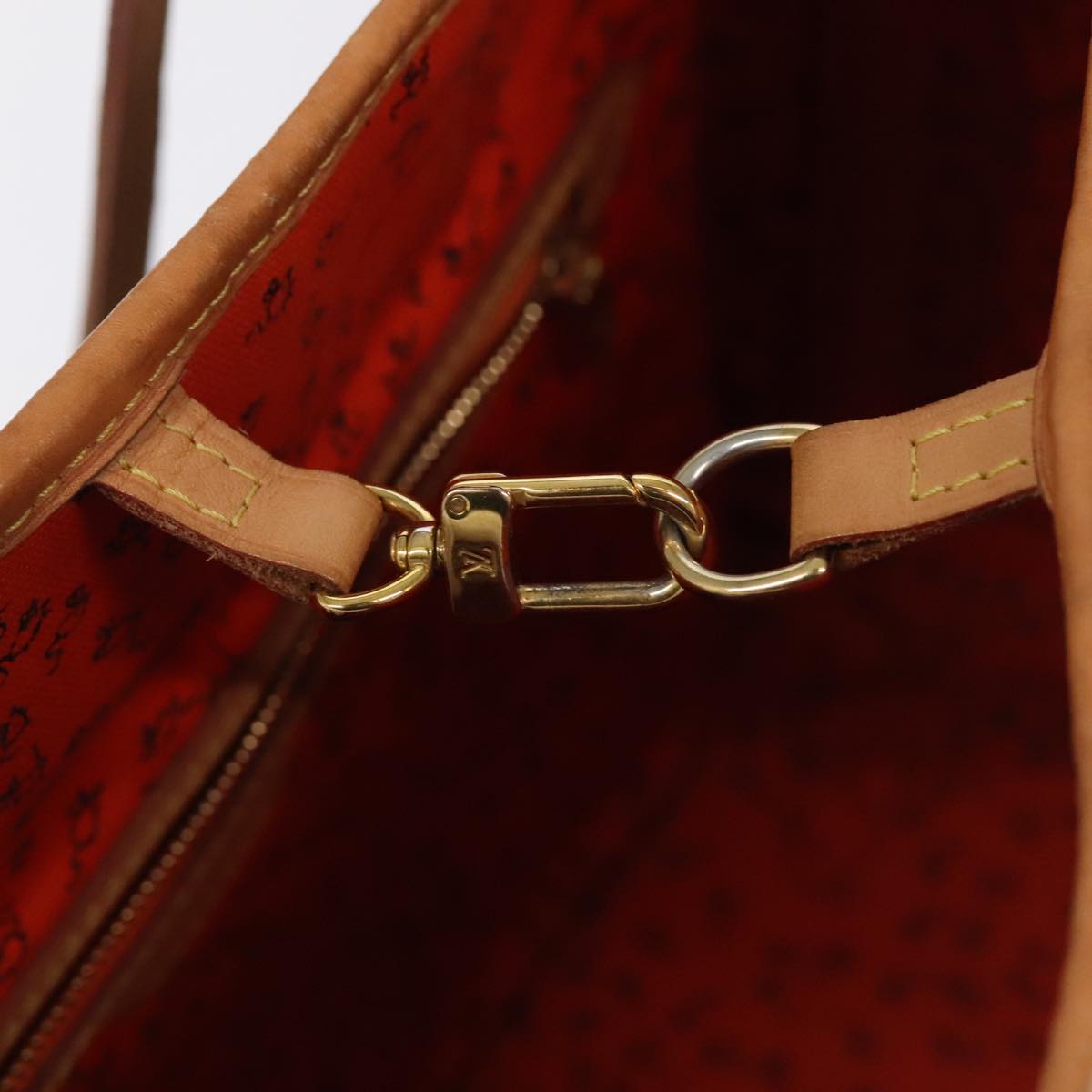 LOUIS VUITTON Catgram Neverfull MM Tote Bag M44441 LV Auth 101672SA