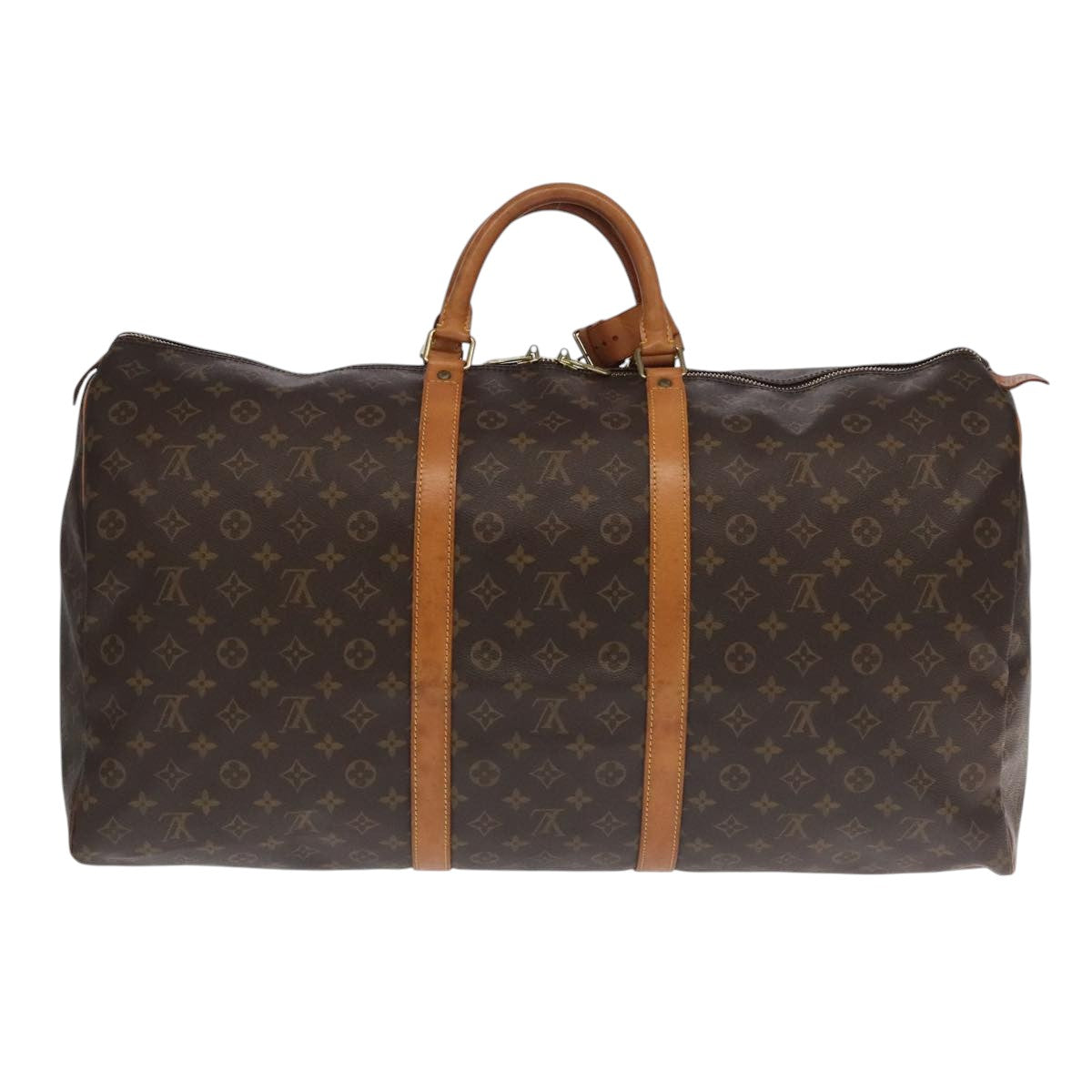 LOUIS VUITTON Monogram Keepall 60 Boston Bag M41422 LV Auth 101678