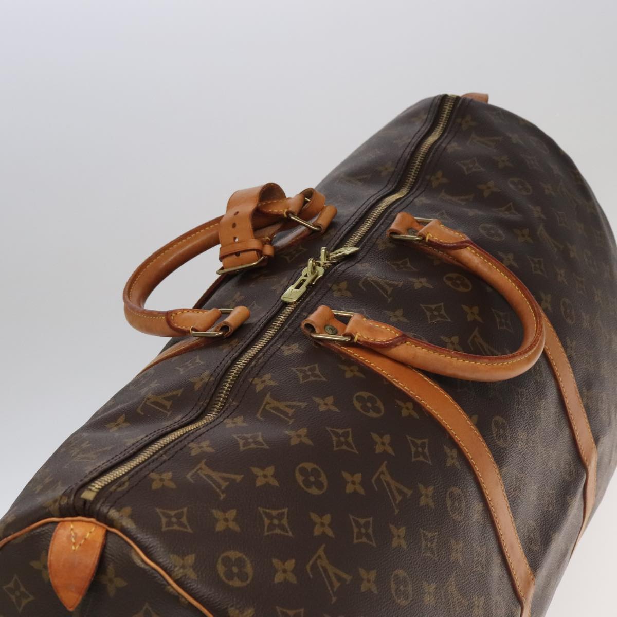 LOUIS VUITTON Monogram Keepall 60 Boston Bag M41422 LV Auth 101678