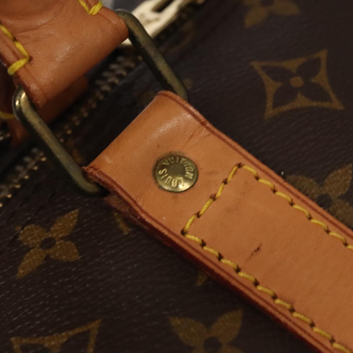 LOUIS VUITTON Monogram Keepall 60 Boston Bag M41422 LV Auth 101679