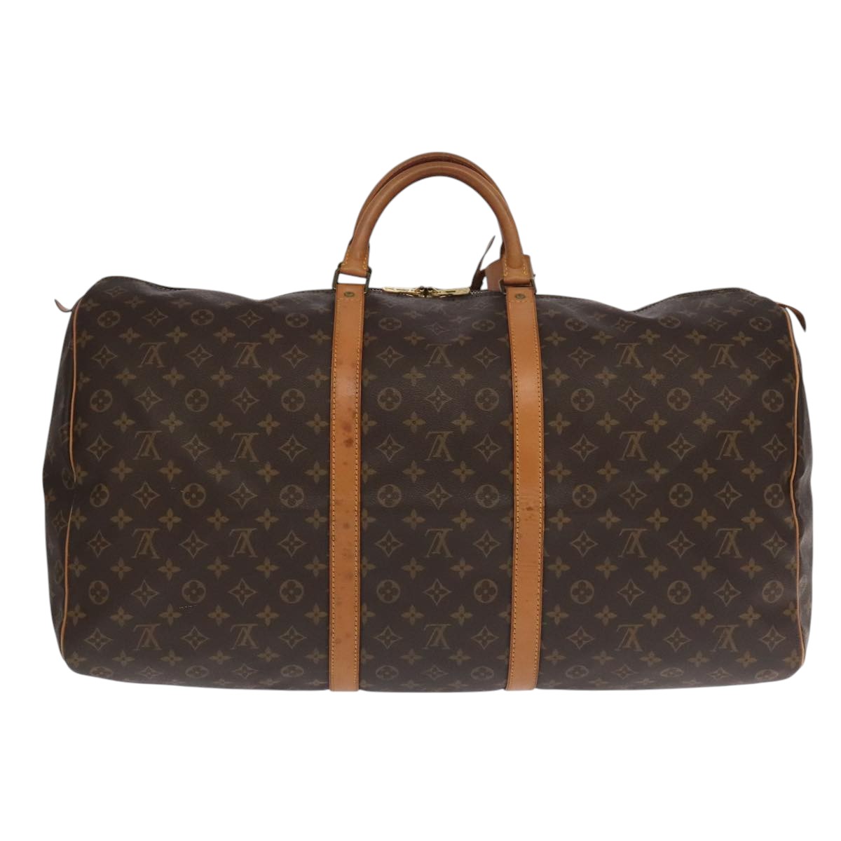 LOUIS VUITTON Monogram Keepall 60 Boston Bag M41422 LV Auth 101679