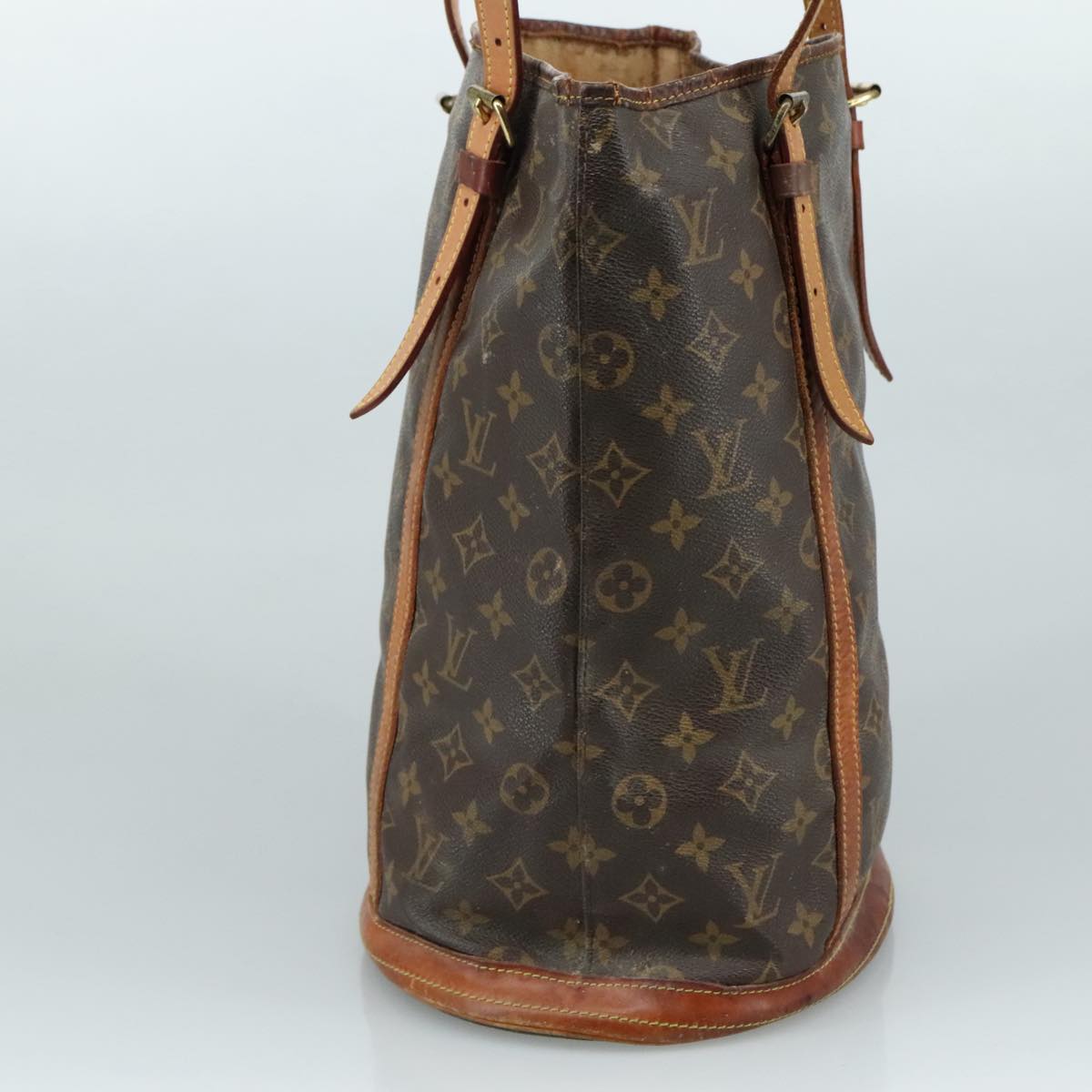 LOUIS VUITTON Monogram Bucket GM Shoulder Bag M42236 LV Auth 101728