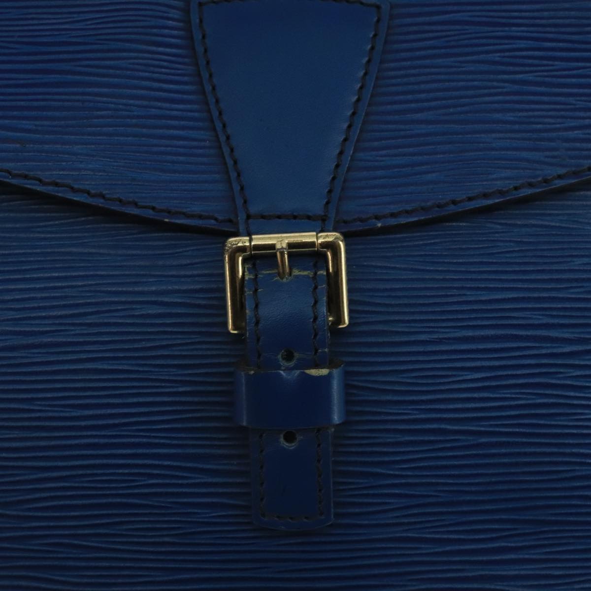 LOUIS VUITTON Epi June Feuille Shoulder Bag Blue M52155 LV Auth 101775