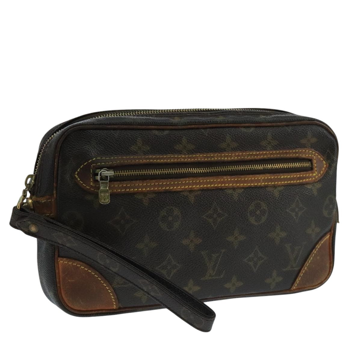 LOUIS VUITTON Monogram Marly Dragonne GM Clutch Bag M51825 LV Auth 101783