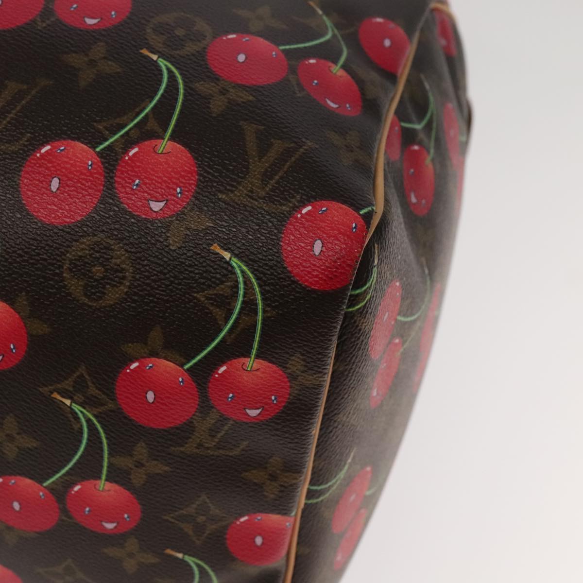 LOUIS VUITTON Monogram Cherry Keepall 45 Boston Bag M95011 LV Auth 101791SM