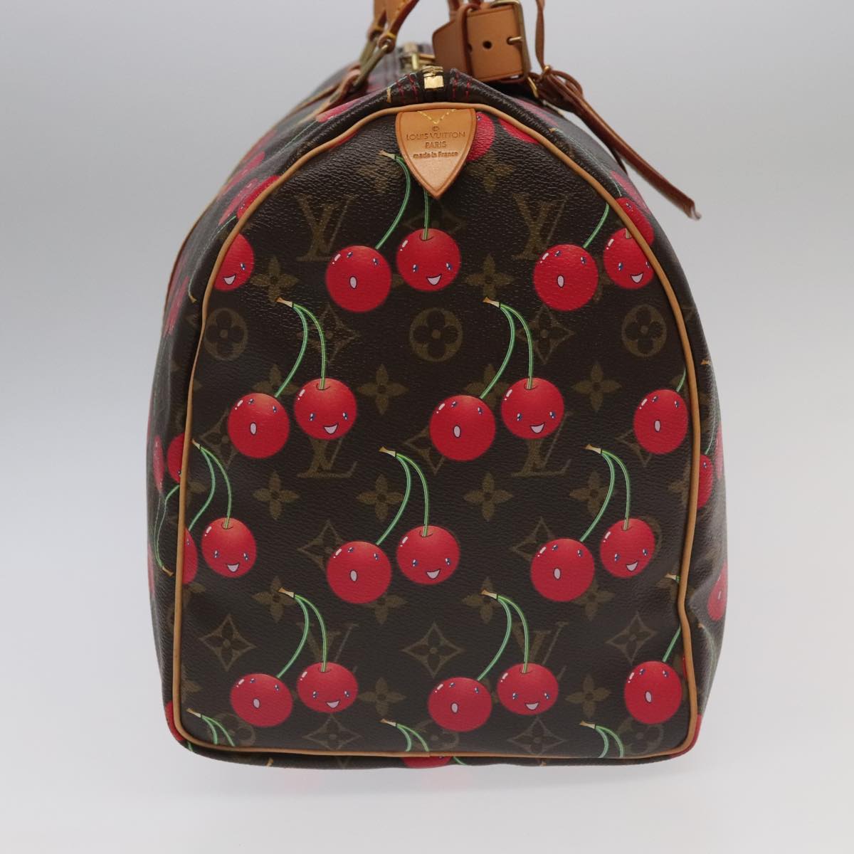 LOUIS VUITTON Monogram Cherry Keepall 45 Boston Bag M95011 LV Auth 101791SM