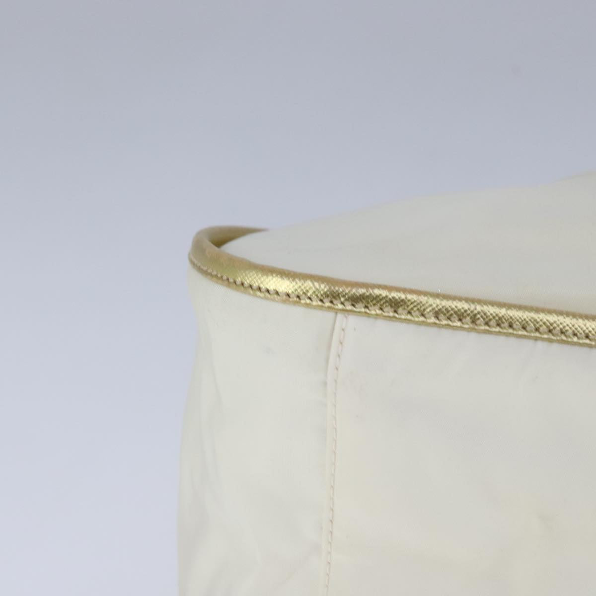 PRADA Hand Bag Nylon 2way White Auth 101889