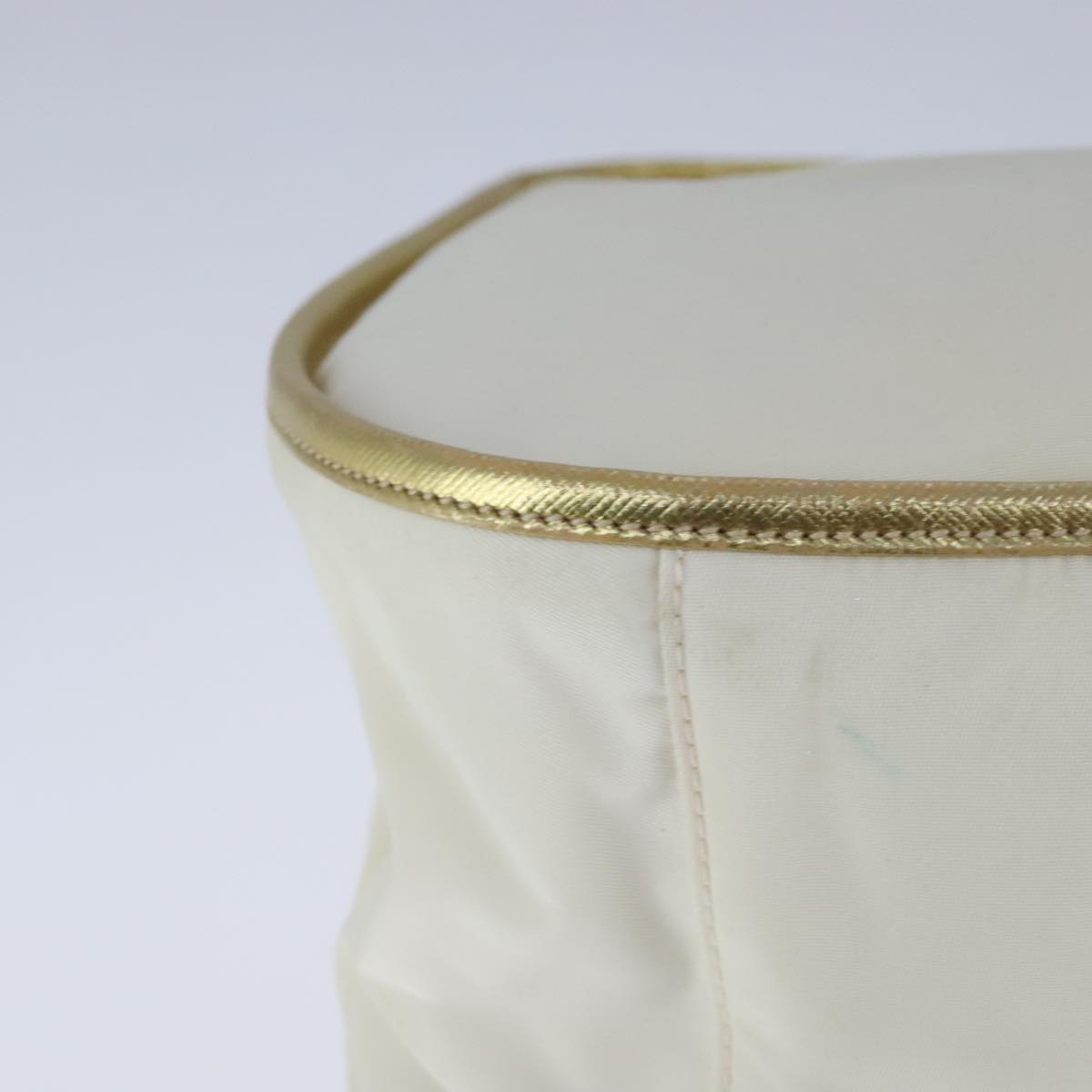 PRADA Hand Bag Nylon 2way White Auth 101889