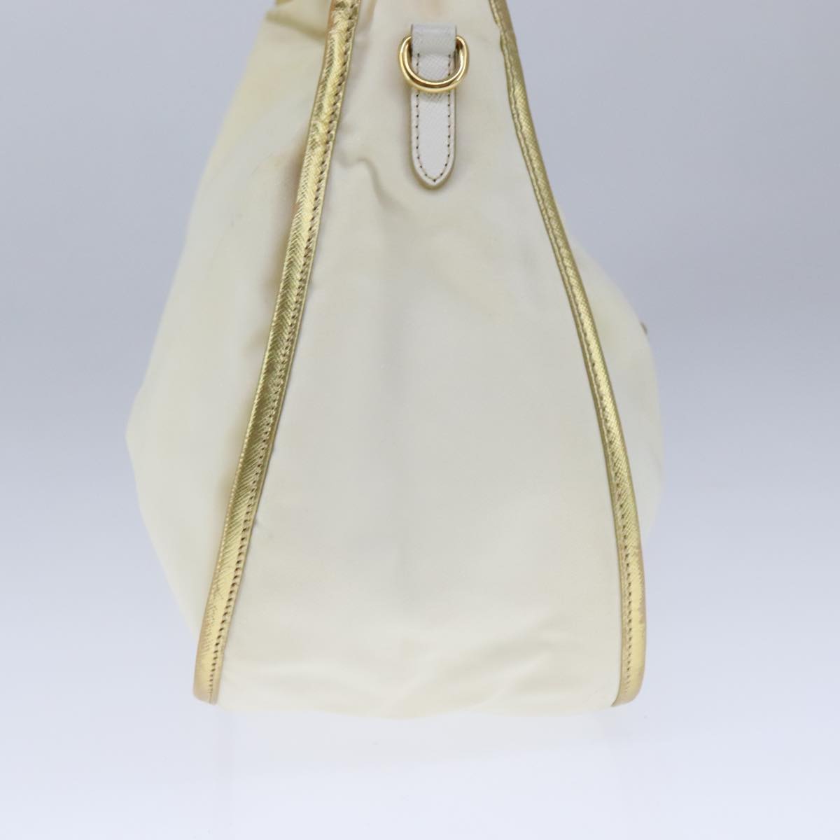 PRADA Hand Bag Nylon 2way White Auth 101889