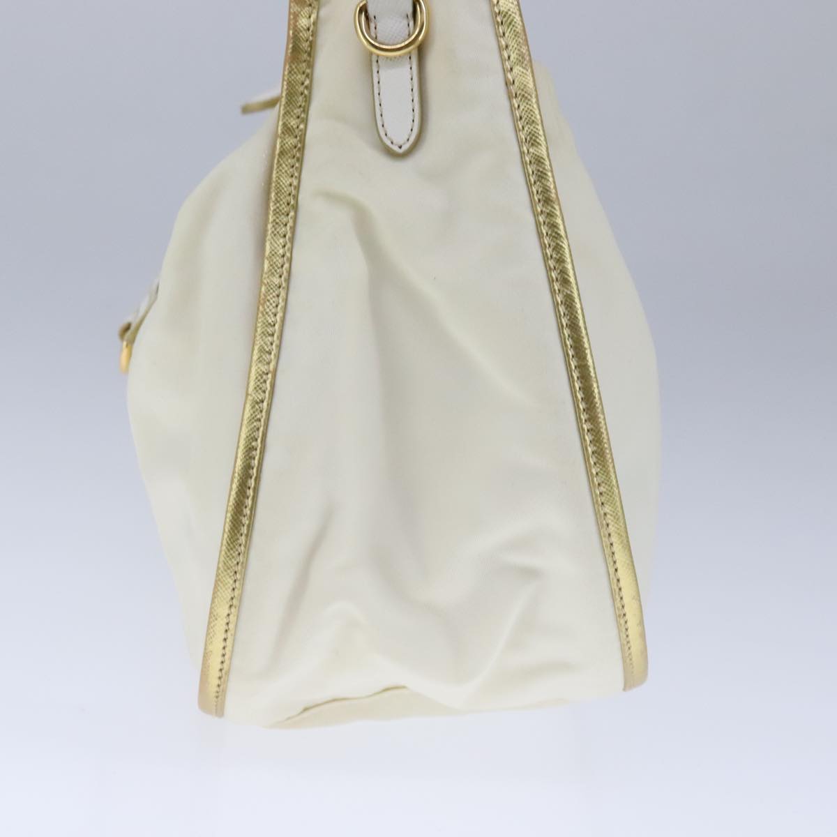 PRADA Hand Bag Nylon 2way White Auth 101889