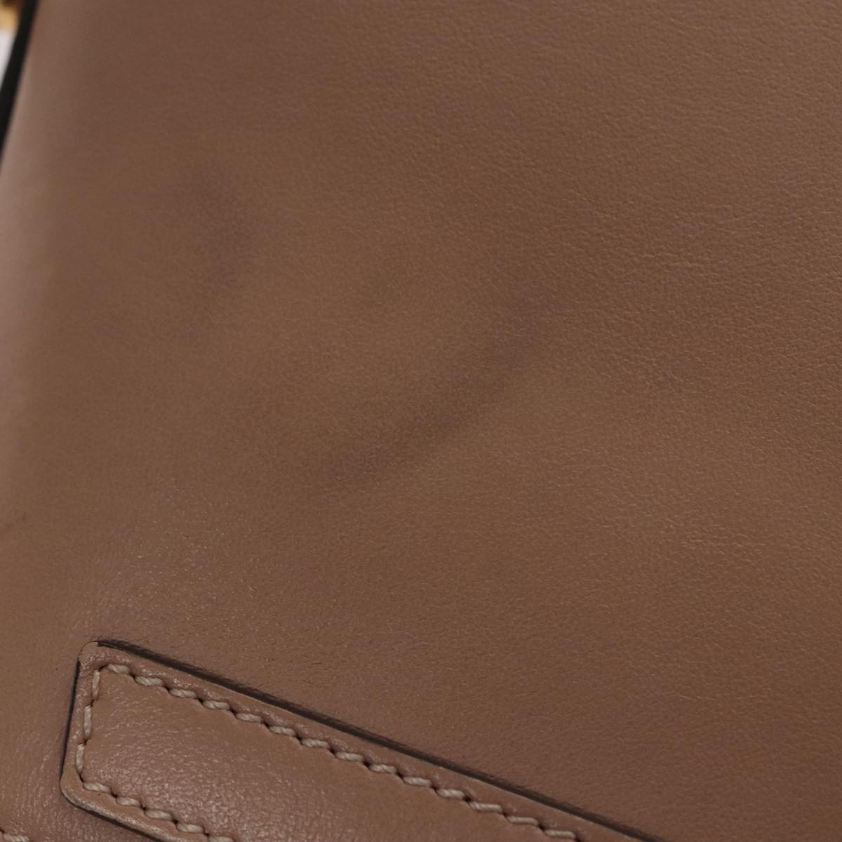 Chloe Nile Hand Bag Leather 2way Pink Gold Auth 101985