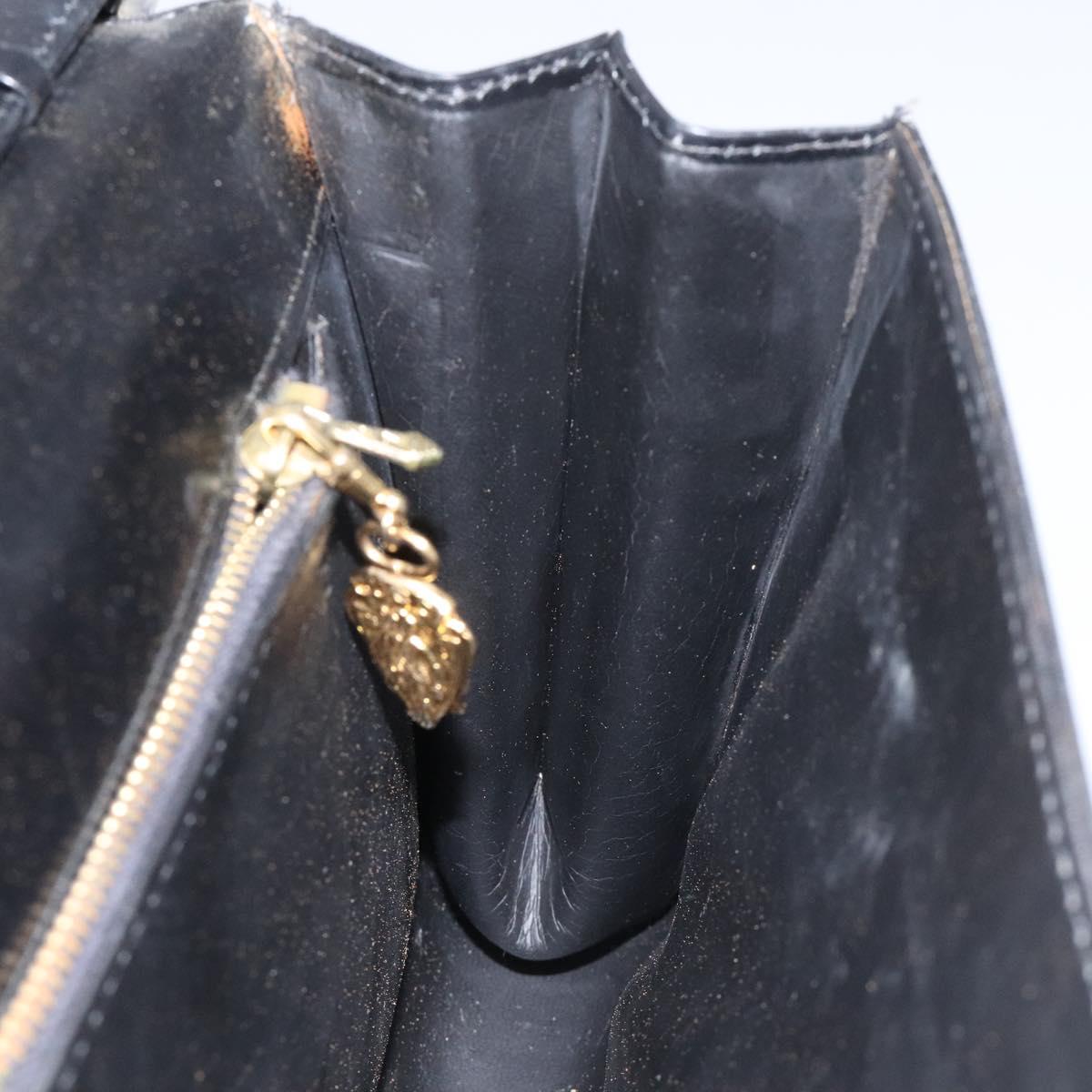 GUCCI Shoulder Bag Leather Black Auth 102039