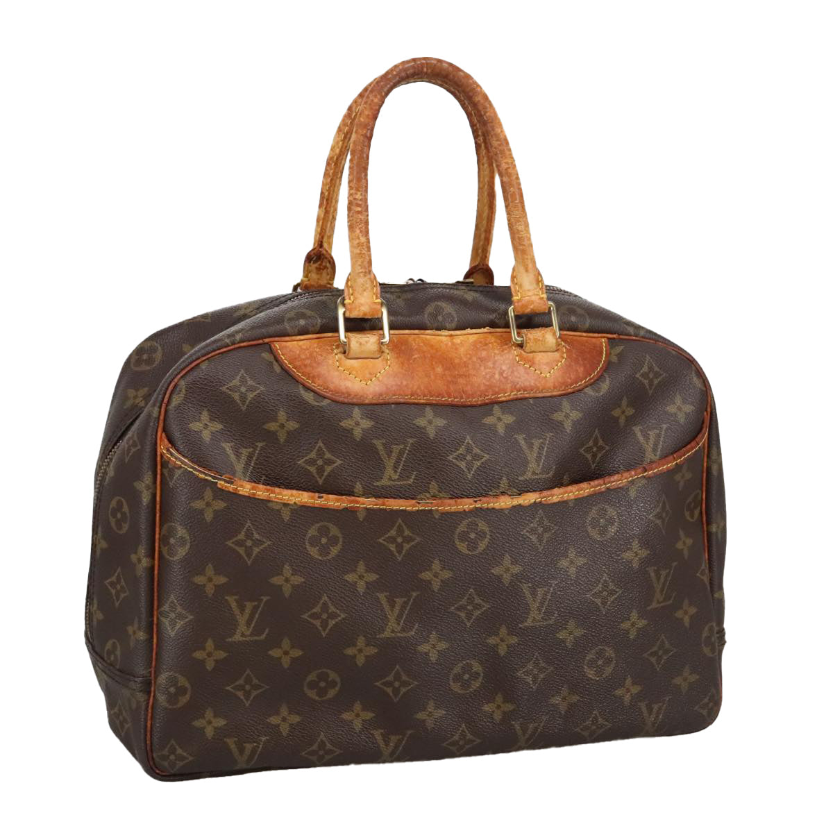 LOUIS VUITTON Monogram Deauville Hand Bag M47270 LV Auth 102091