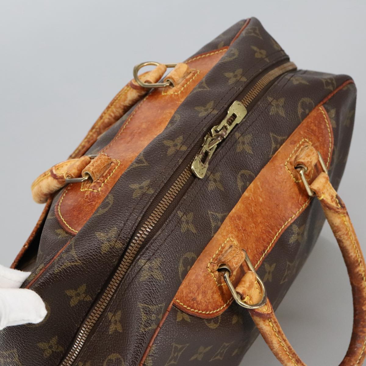 LOUIS VUITTON Monogram Deauville Hand Bag M47270 LV Auth 102091