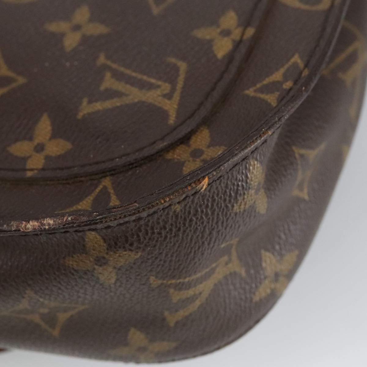 LOUIS VUITTON Monogram Saint Cloud GM Shoulder Bag M51242 LV Auth 102147