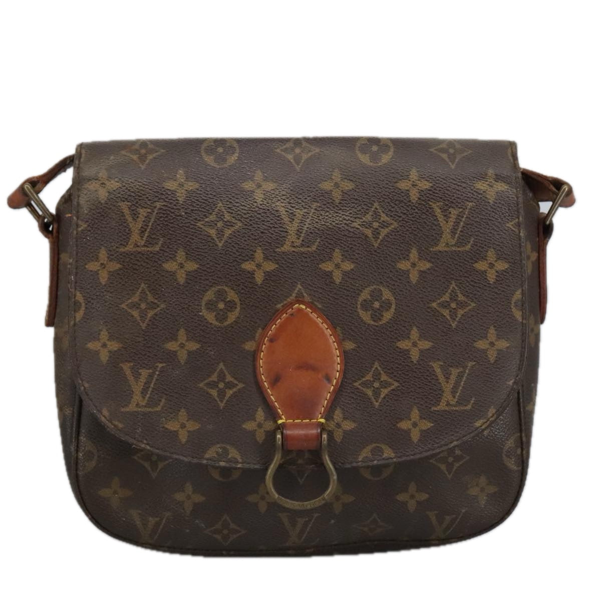 LOUIS VUITTON Monogram Saint Cloud GM Shoulder Bag M51242 LV Auth 102147