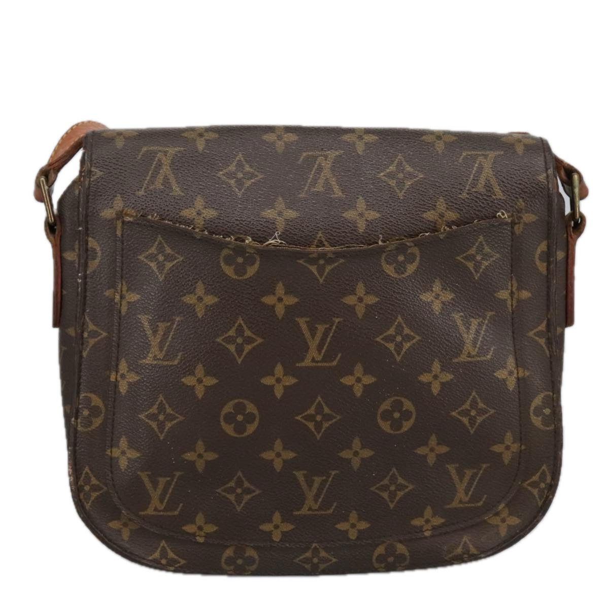 LOUIS VUITTON Monogram Saint Cloud GM Shoulder Bag M51242 LV Auth 102147