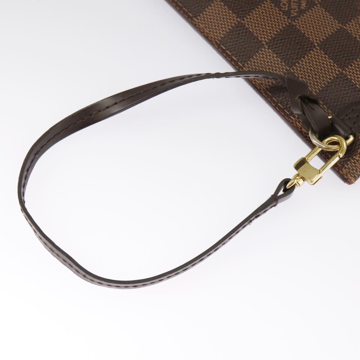 LOUIS VUITTON Damier Ebene Neverfull MM Pouch Accessory Pouch LV Auth 102148