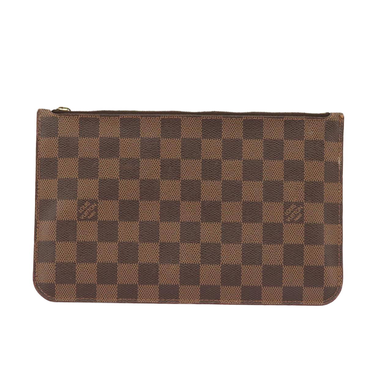 LOUIS VUITTON Damier Ebene Neverfull MM Pouch Accessory Pouch LV Auth 102148