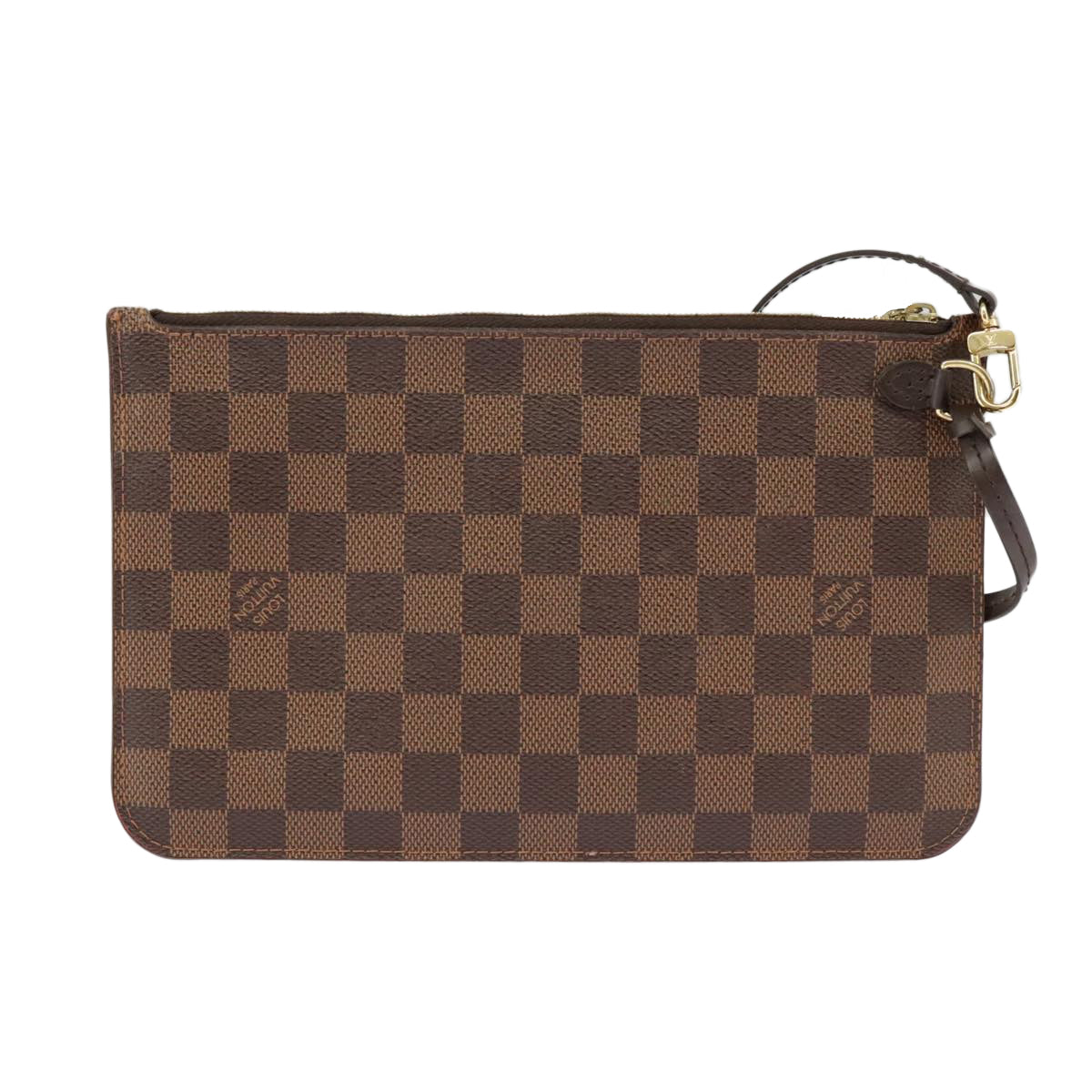 LOUIS VUITTON Damier Ebene Neverfull MM Pouch Accessory Pouch LV Auth 102148