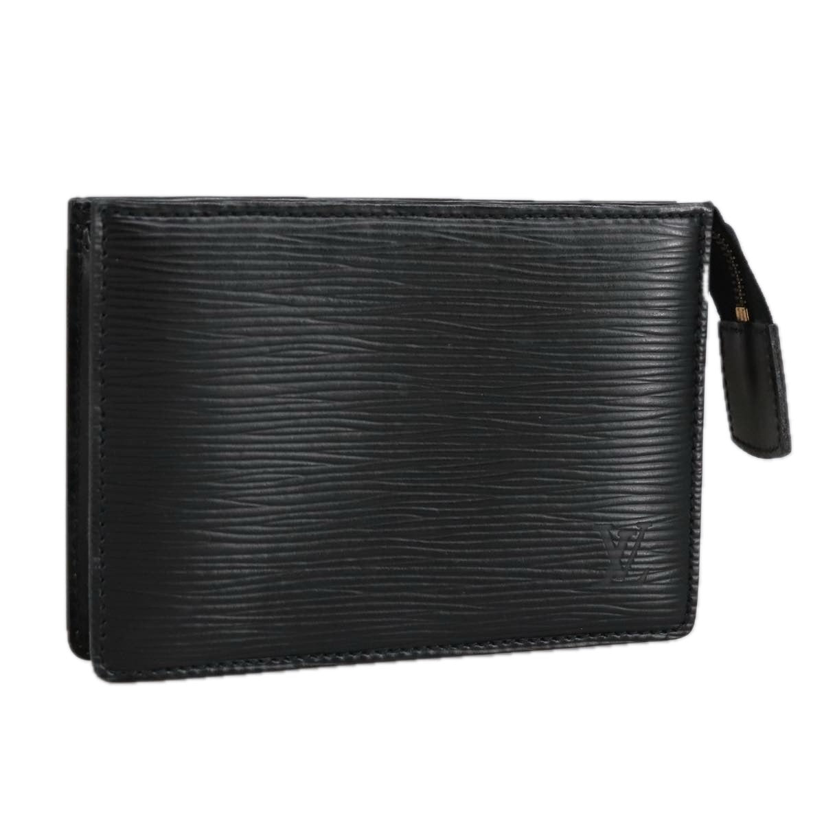 LOUIS VUITTON Epi Trousse Poche Toilette 15 Pouch Black LV Auth 102149