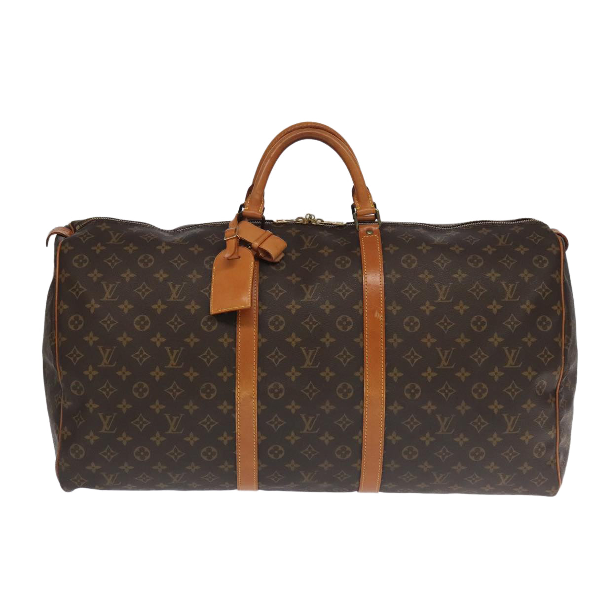 LOUIS VUITTON Monogram Keepall 60 Boston Bag M41422 LV Auth 102176