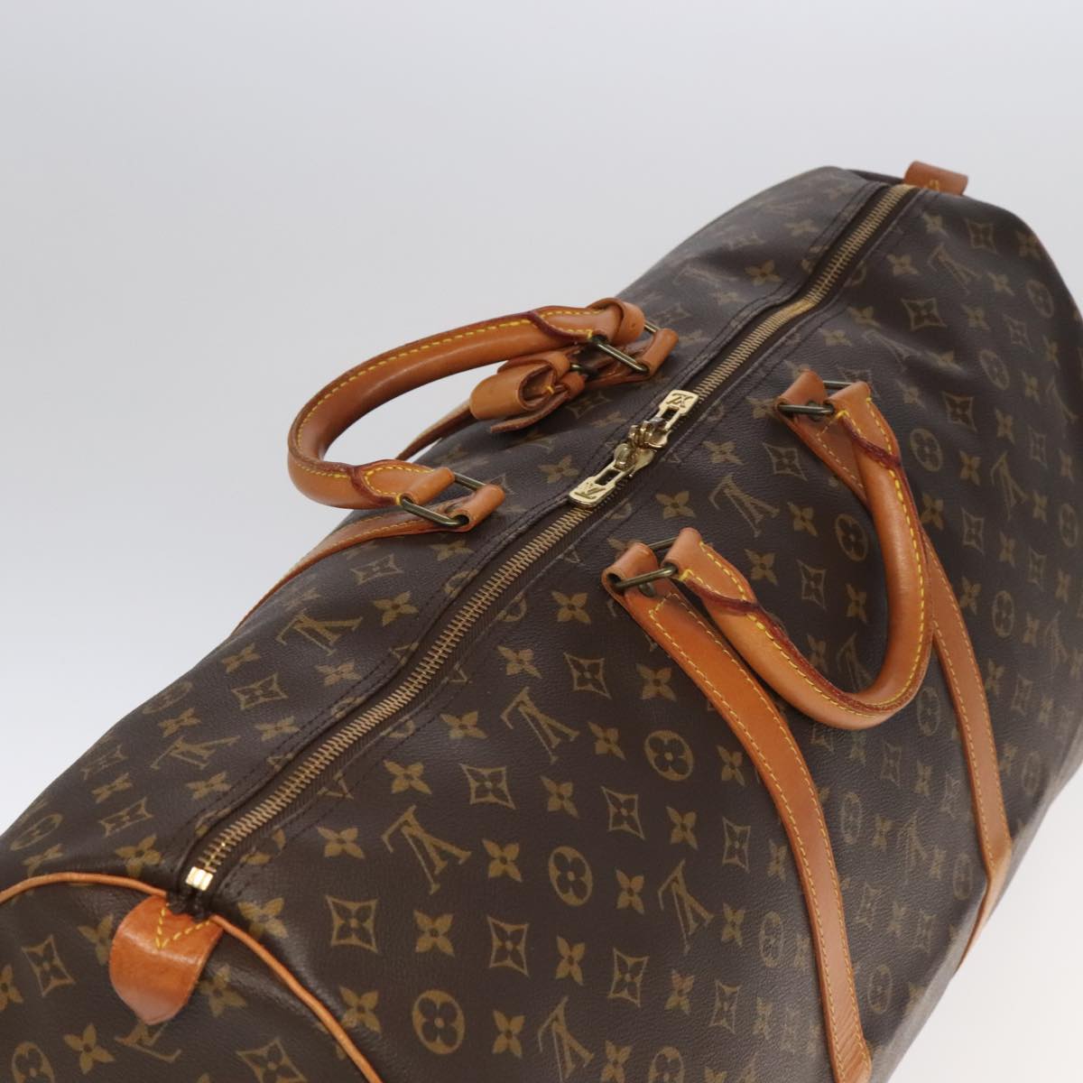 LOUIS VUITTON Monogram Keepall 60 Boston Bag M41422 LV Auth 102176