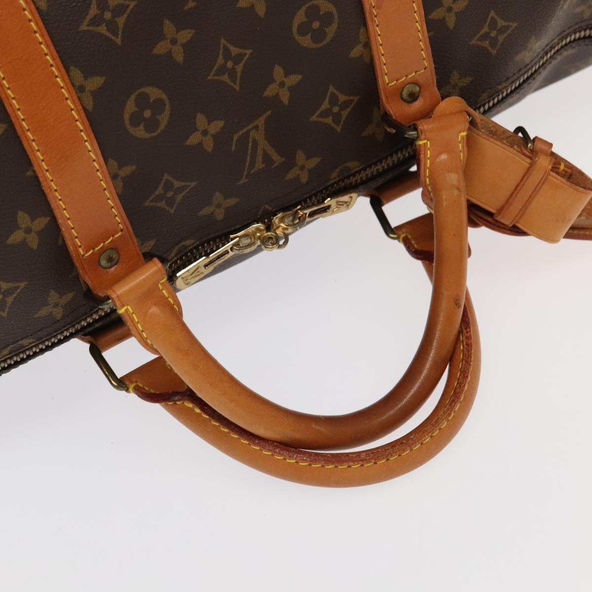 LOUIS VUITTON Monogram Keepall 60 Boston Bag M41422 LV Auth 102176