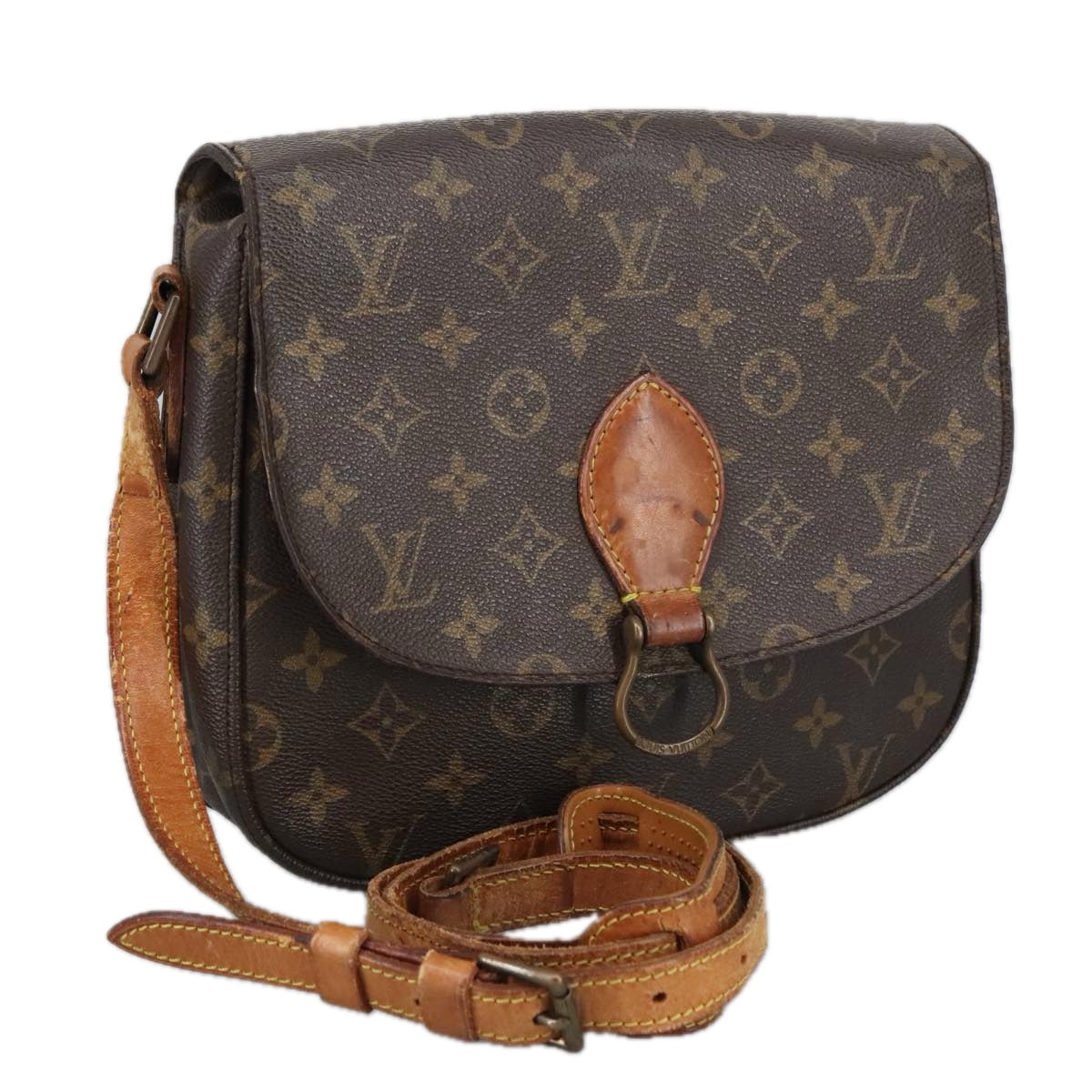 LOUIS VUITTON Monogram Saint Cloud GM Shoulder Bag M51242 LV Auth 102180