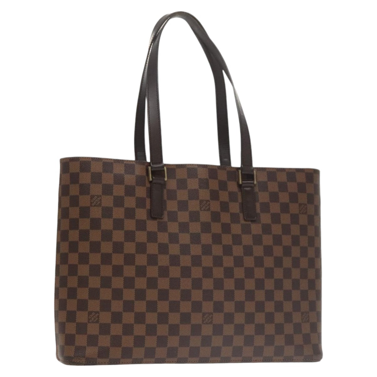 LOUIS VUITTON Damier Ebene Luco Tote Bag N51156 LV Auth 102187