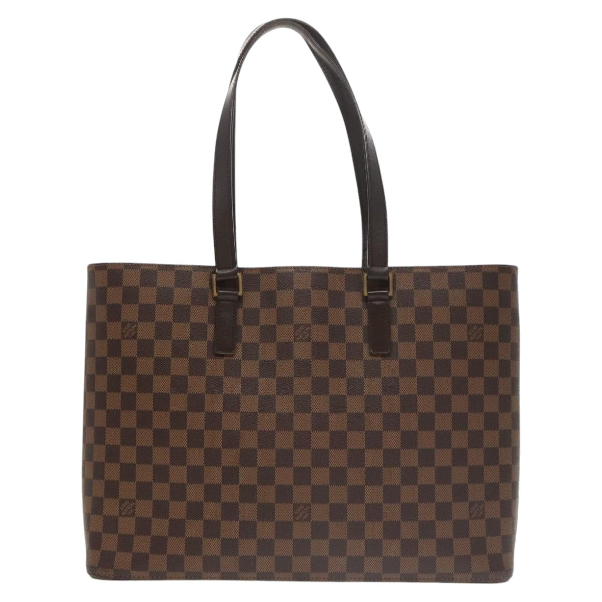 LOUIS VUITTON Damier Ebene Luco Tote Bag N51156 LV Auth 102187