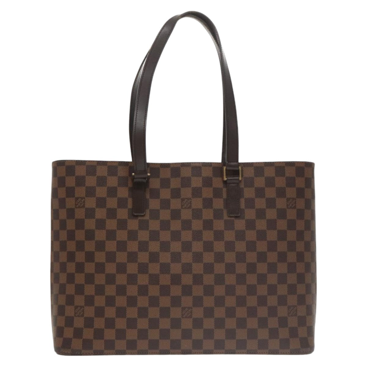 LOUIS VUITTON Damier Ebene Luco Tote Bag N51156 LV Auth 102187