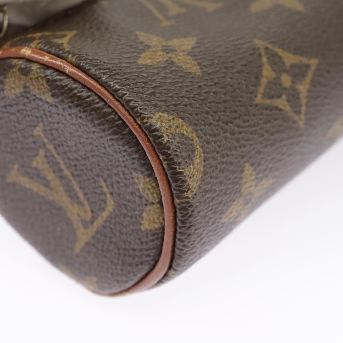 LOUIS VUITTON Monogram Papillon Pouch LV Auth 102218