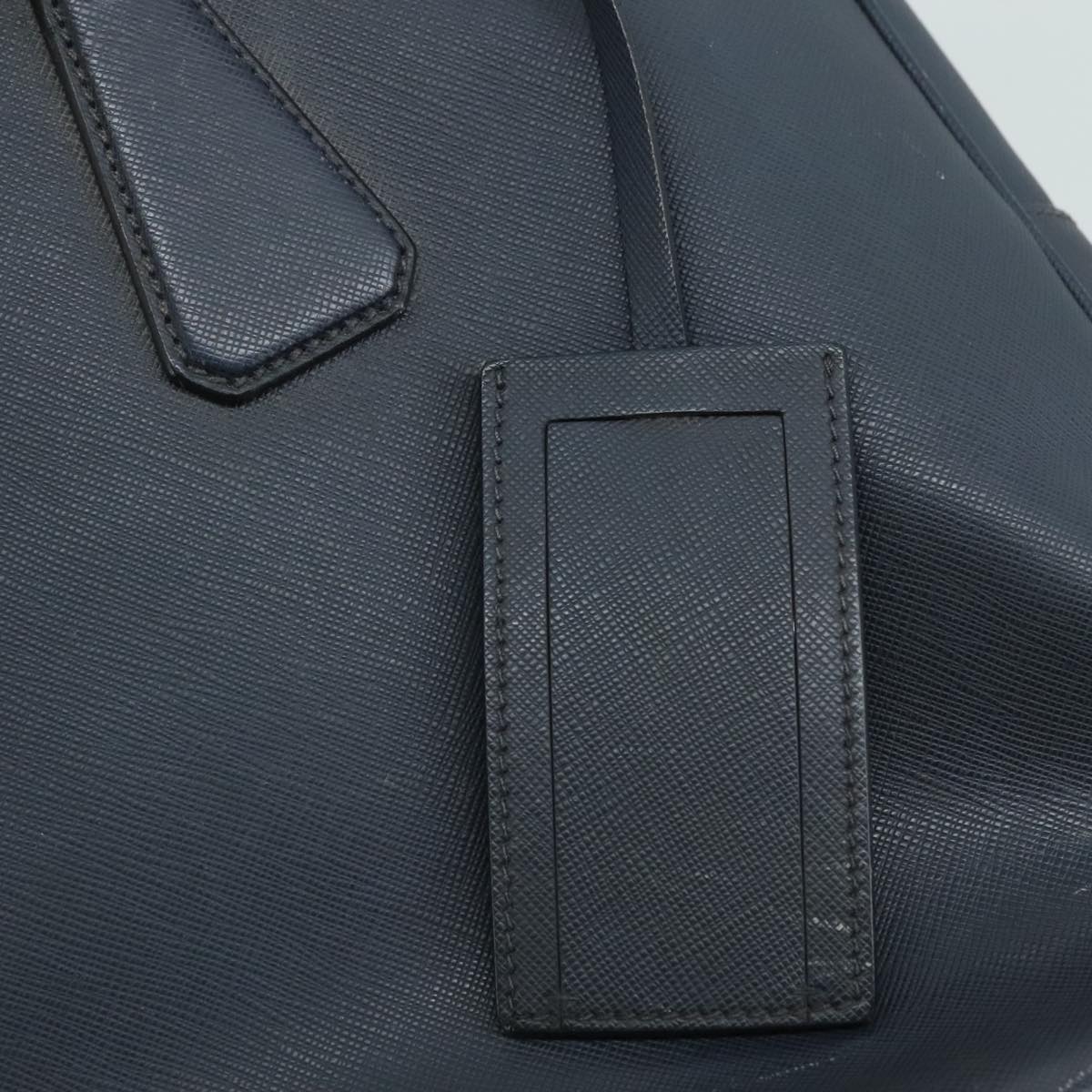 PRADA Business Bag Leather Navy Auth 102353